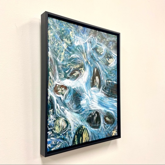 Original Artwork Acrylic Painting ~ River Rocks - Picture 4 of 5